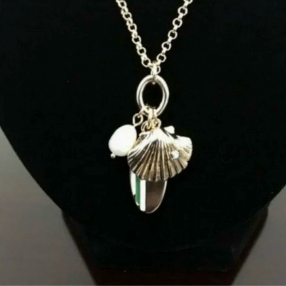 Banana Republic Shell Charms Statement Necklace